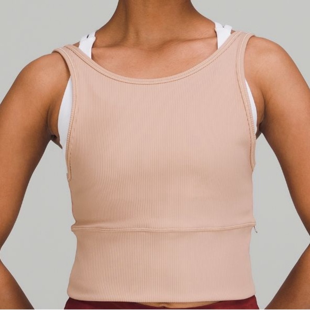 Power Pivot Tank Top (color:pink clay)